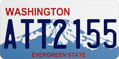 WA license plate ATT2155