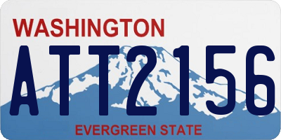 WA license plate ATT2156