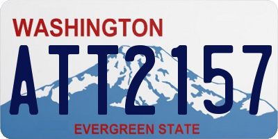 WA license plate ATT2157