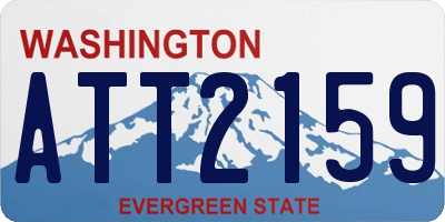 WA license plate ATT2159