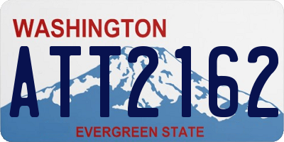 WA license plate ATT2162