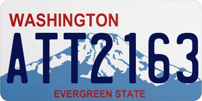 WA license plate ATT2163