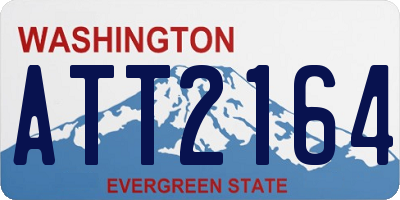 WA license plate ATT2164