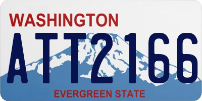 WA license plate ATT2166