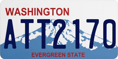 WA license plate ATT2170