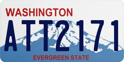 WA license plate ATT2171