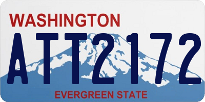 WA license plate ATT2172