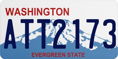 WA license plate ATT2173