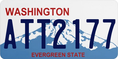WA license plate ATT2177