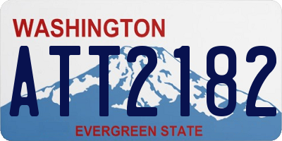 WA license plate ATT2182