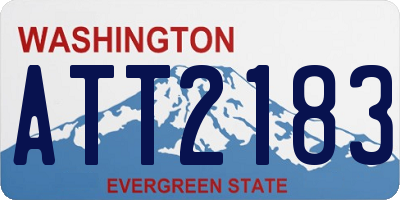 WA license plate ATT2183