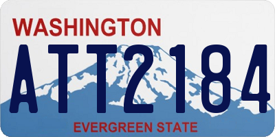 WA license plate ATT2184
