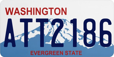 WA license plate ATT2186