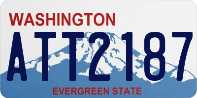 WA license plate ATT2187
