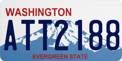 WA license plate ATT2188