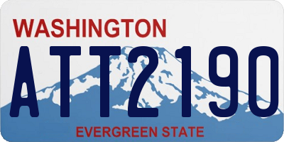 WA license plate ATT2190