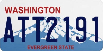 WA license plate ATT2191