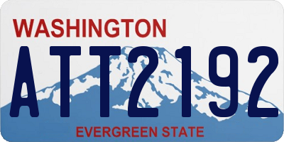 WA license plate ATT2192