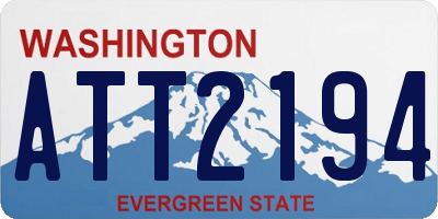 WA license plate ATT2194