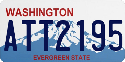 WA license plate ATT2195