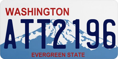 WA license plate ATT2196