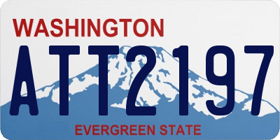 WA license plate ATT2197