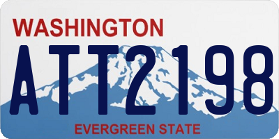 WA license plate ATT2198