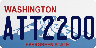 WA license plate ATT2200