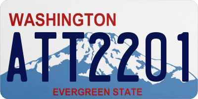 WA license plate ATT2201