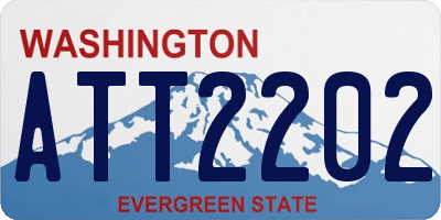 WA license plate ATT2202