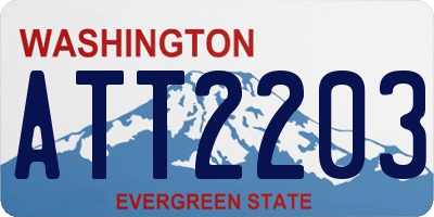 WA license plate ATT2203