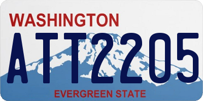 WA license plate ATT2205