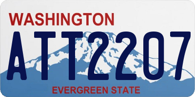 WA license plate ATT2207