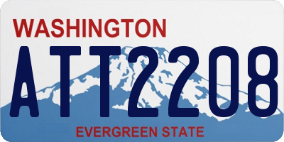 WA license plate ATT2208
