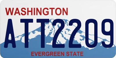 WA license plate ATT2209