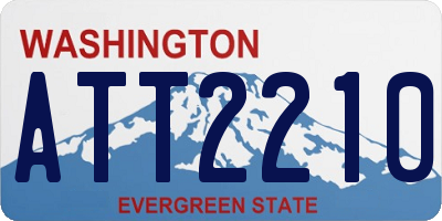 WA license plate ATT2210