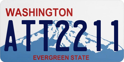 WA license plate ATT2211