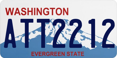 WA license plate ATT2212