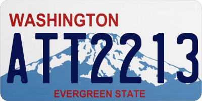 WA license plate ATT2213