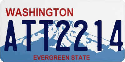WA license plate ATT2214