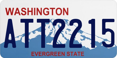 WA license plate ATT2215