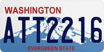 WA license plate ATT2216