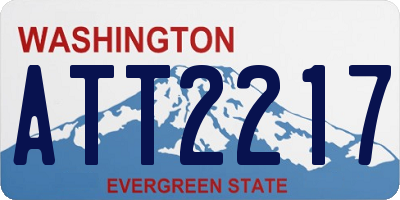 WA license plate ATT2217