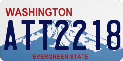 WA license plate ATT2218