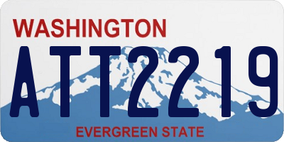 WA license plate ATT2219