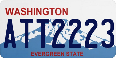 WA license plate ATT2223