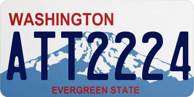 WA license plate ATT2224
