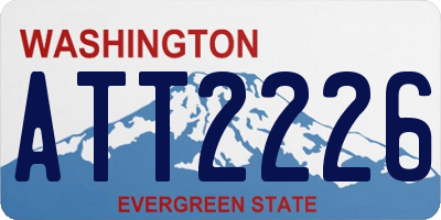 WA license plate ATT2226