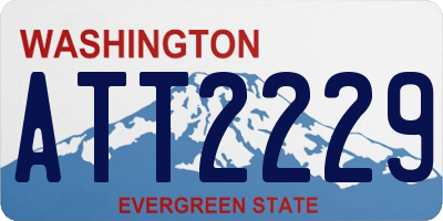 WA license plate ATT2229