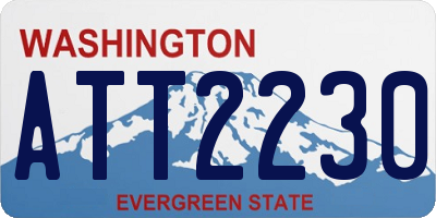 WA license plate ATT2230